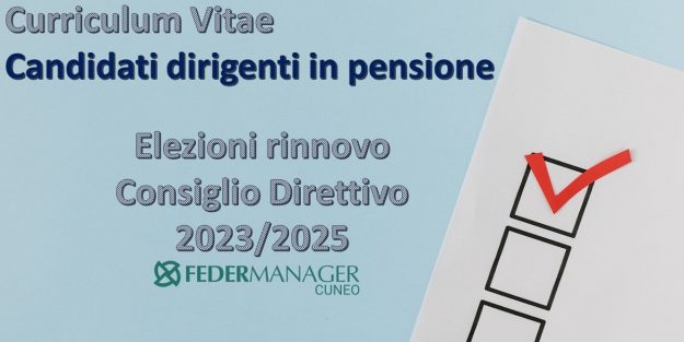 Elezioni Federmanager Cuneo – Candidati in pensione