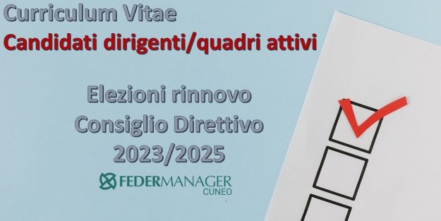 Elezioni Federmanager Cuneo – Candidati in attività