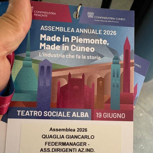 Il Presidente Federmanager Cuneo Giancarlo Quaglia all’Assemblea Annuale Confindustria Cuneo